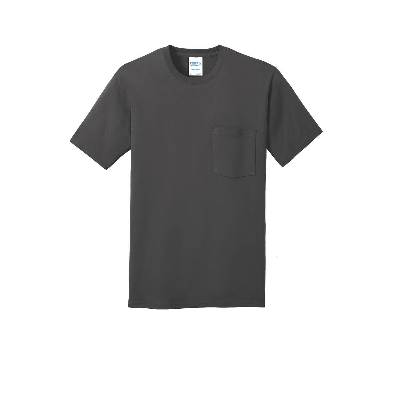 Port & Company® Core Cotton Pocket Adult T-Shirt